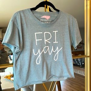 Fri-Yay cropped tee